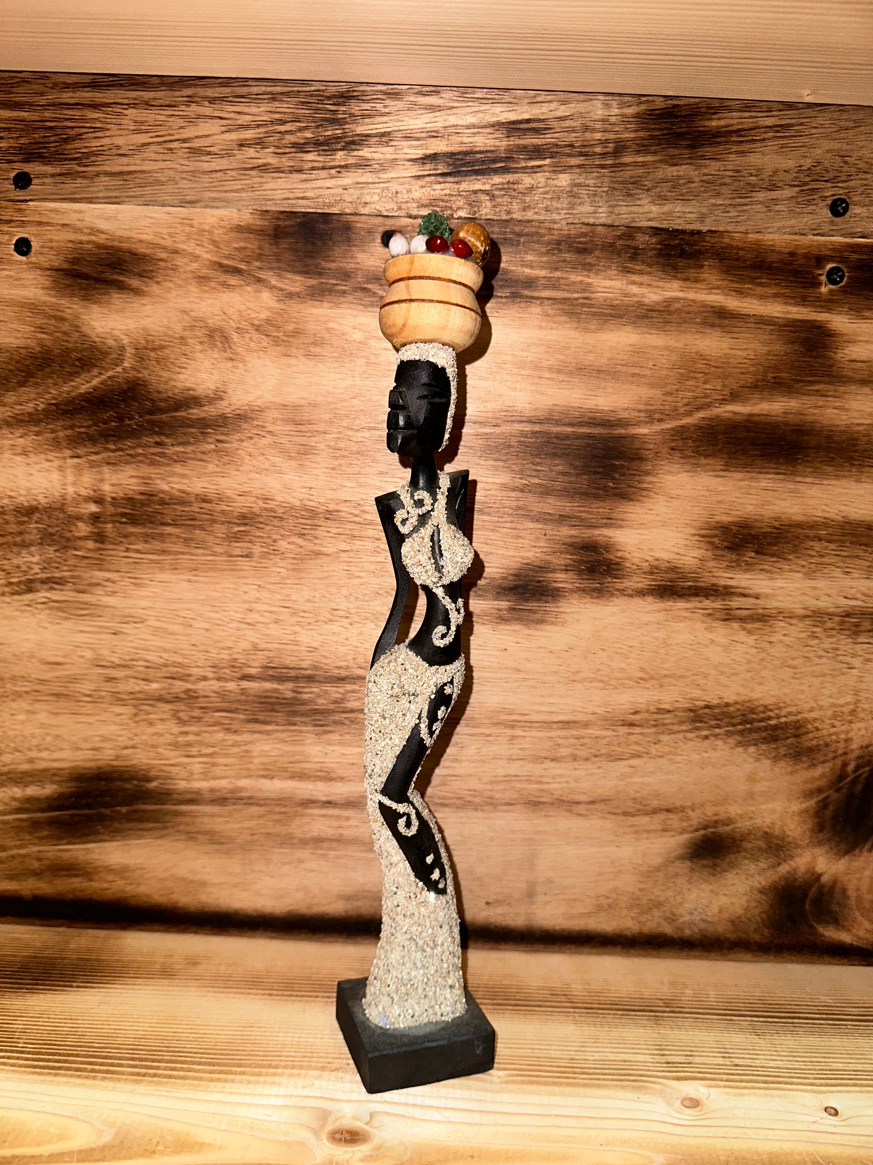 Ethiopian Wood & Bronze Art