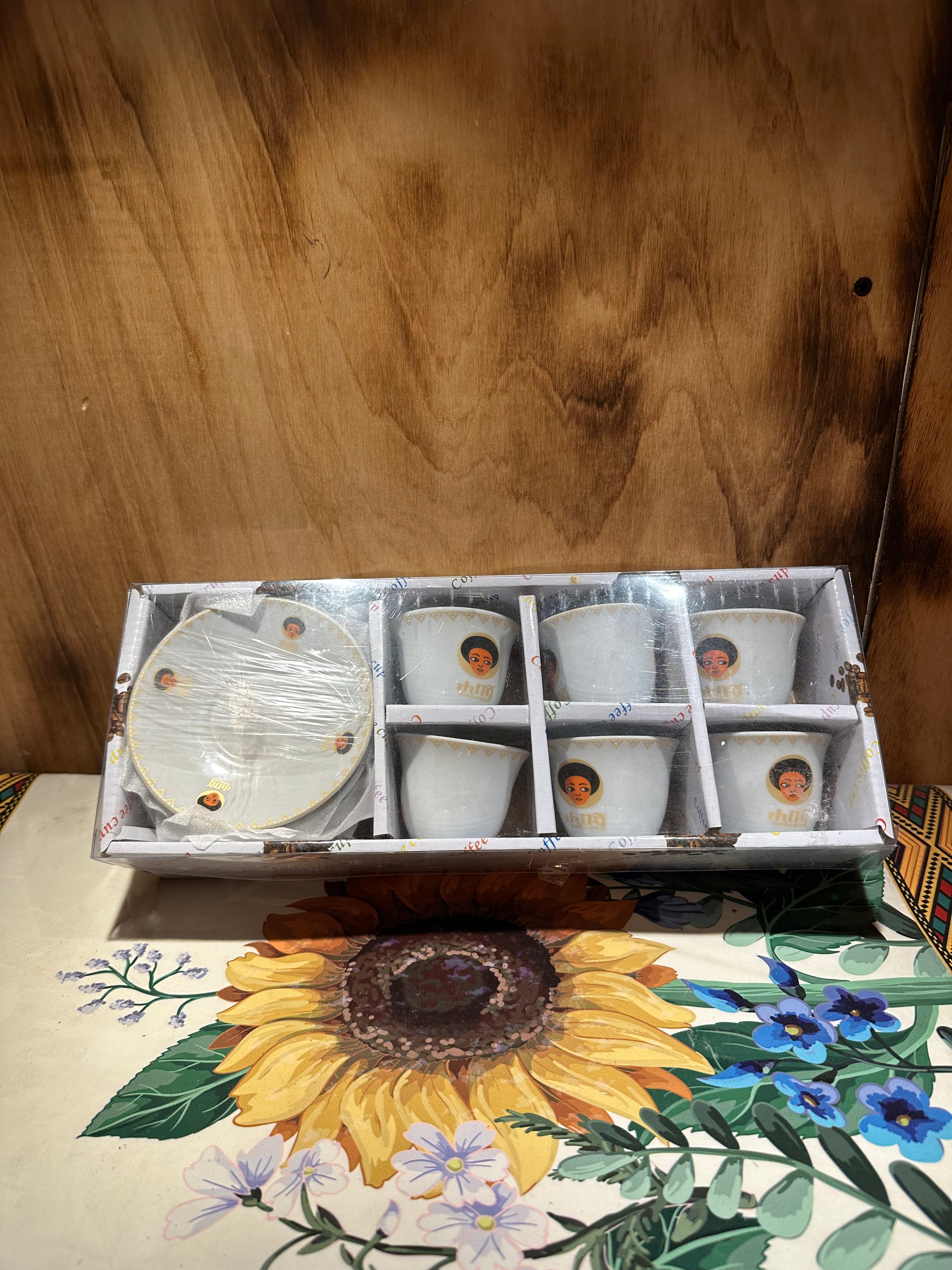 Ethiopian coffee cups