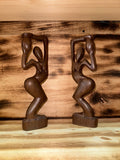 pelo girls Ethiopian wood art