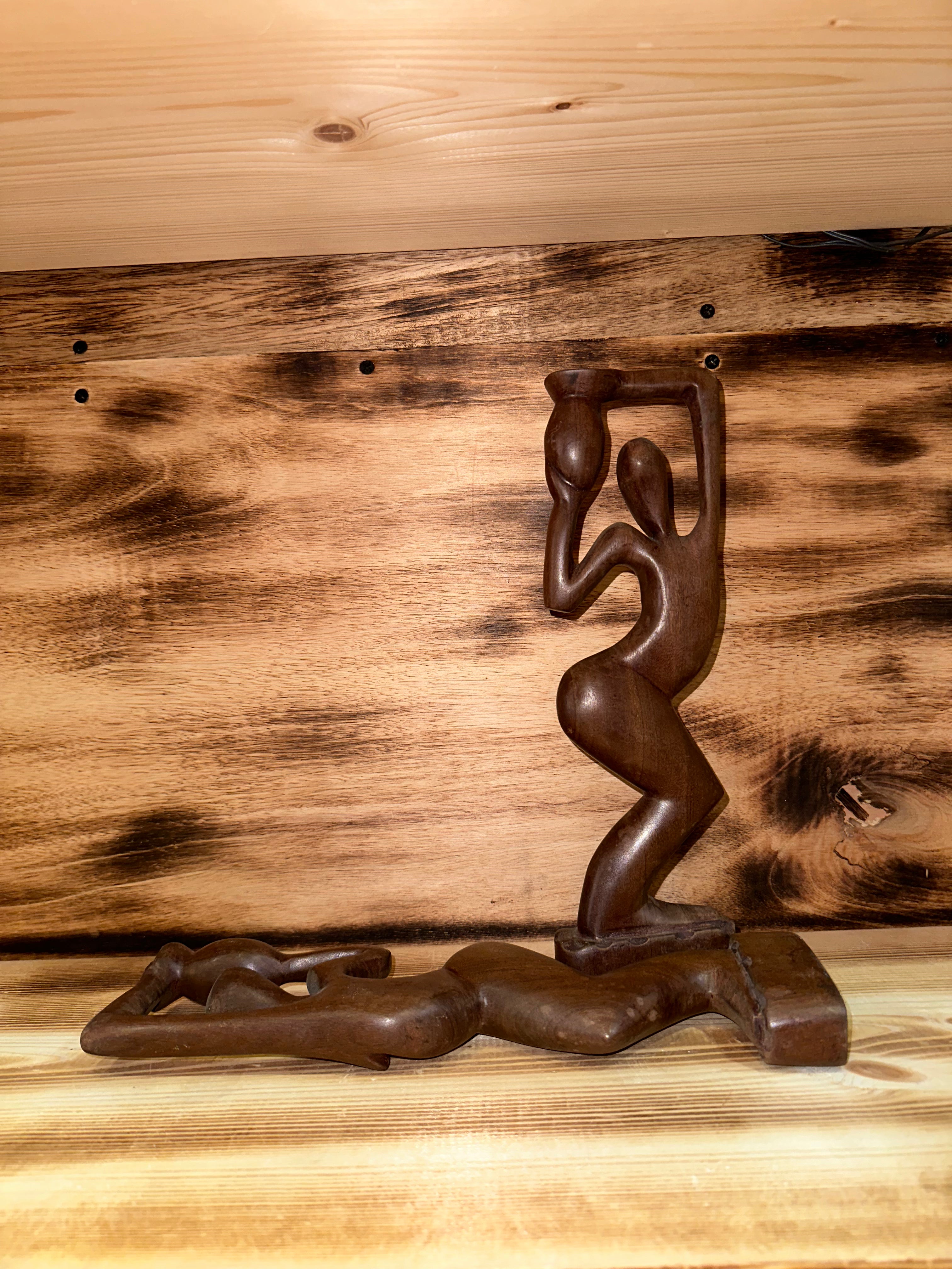 pelo girls Ethiopian wood art