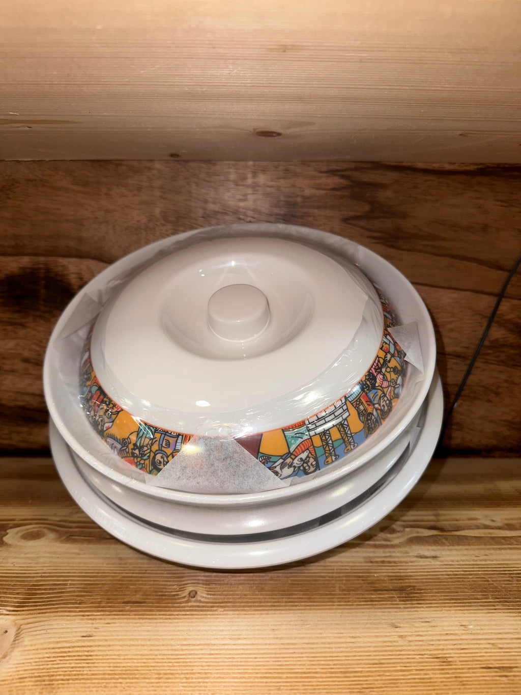 Ethiopian bowl&lid 3 set